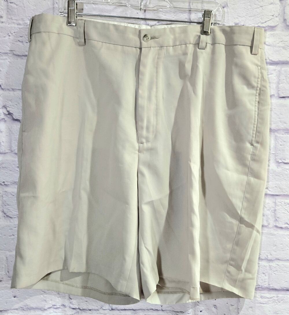 Byron Nelson Tan White Sand Men's Shorts 42 Lightweight Pockets